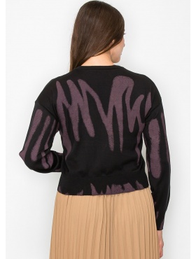 Ink Splash Tie-Dye Sweater | Modest Women Clothing - YAL New