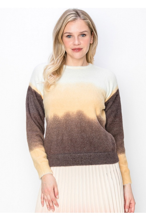 Soft Brown Ombre Sweater