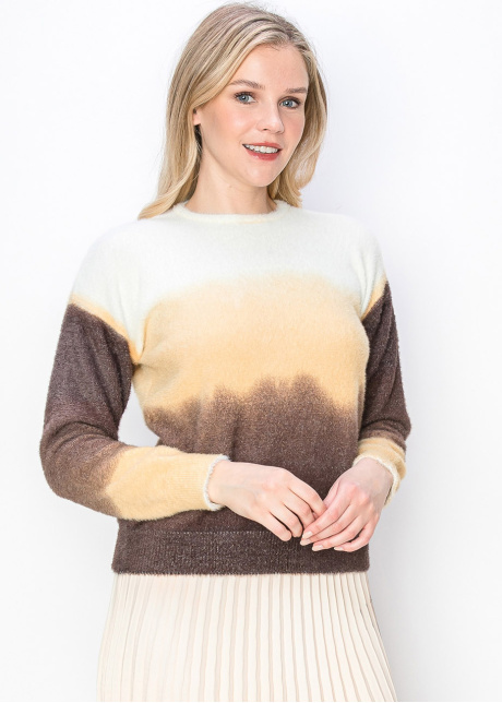 Soft Brown Ombre Sweater