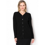 Classic Black Cable Knit Cardigan