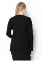 Classic Black Cable Knit Cardigan