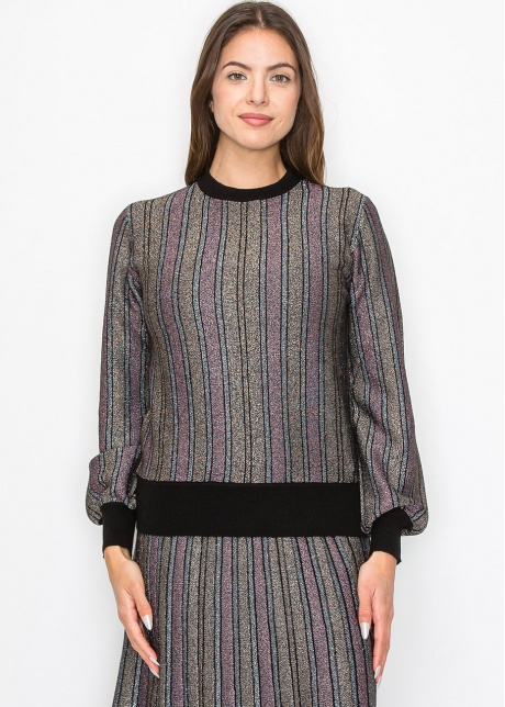 Radiant Stripe Knit Top