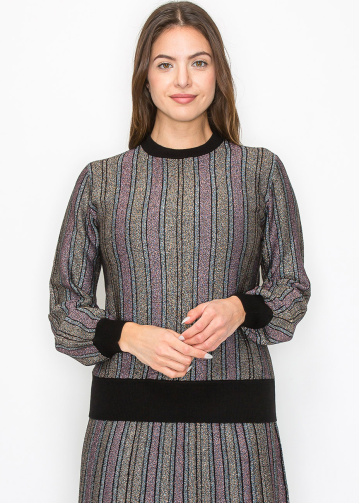 Radiant Stripe Knit Top