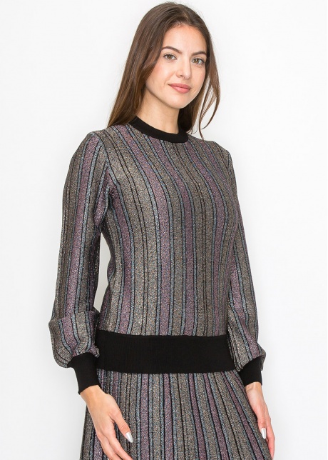 Radiant Stripe Knit Top