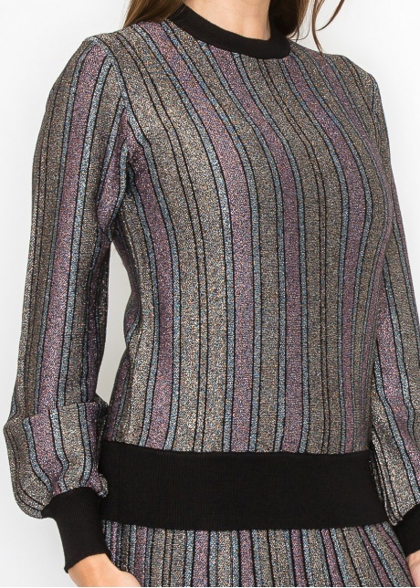 Radiant Stripe Knit Top