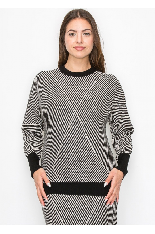 Modern Angles Knit Sweater