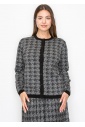 Timeless Houndstooth Knit Cardigan