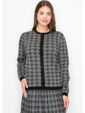 Black Knit Cardigan with Stylish Sleeve Details | Modest Black Knit Cardigan with Stylish Sleeve Details | Modest