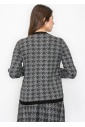 Timeless Houndstooth Knit Cardigan