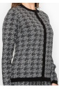 Timeless Houndstooth Knit Cardigan