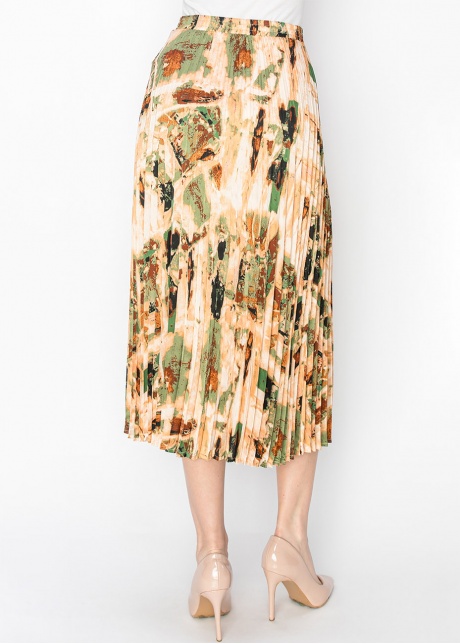 Autumn Hues Pleated Skirt
