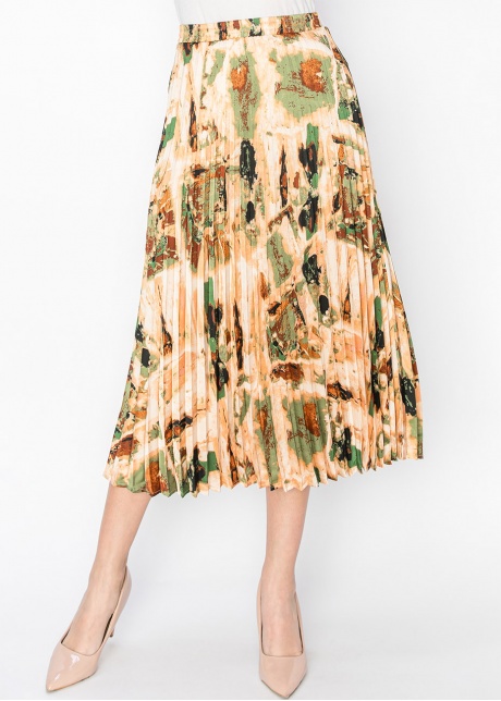 Autumn Hues Pleated Skirt