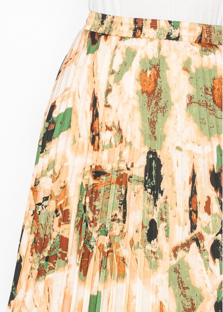 Autumn Hues Pleated Skirt