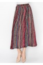 Vibrant Stripe Modest Skirt