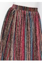 Vibrant Stripe Modest Skirt