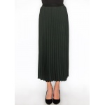 Hunter Green Midi Pleat Skirt