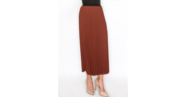 [ロウ クラシック] LOW CLASSIC PLEATED MIDI WRAP SKIRT☆☆ LOW CLASSIC] PLEATED MIDI WRAP SKIRT / BEIGE ボトムス