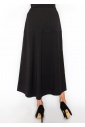 Black Panel Midi Skirt