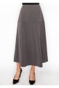 Gray Panel Midi Skirt