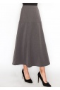 Gray Panel Midi Skirt