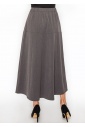 Gray Panel Midi Skirt