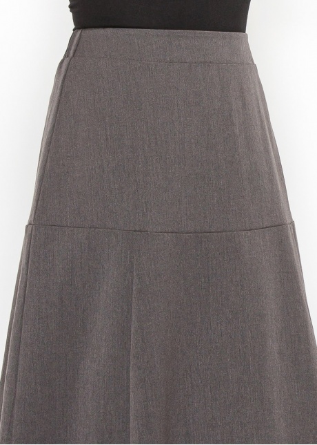 Gray Panel Midi Skirt
