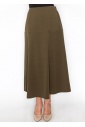 Olive Panel Midi Skirt