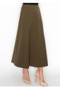 Olive Panel Midi Skirt