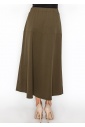 Olive Panel Midi Skirt