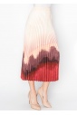 Sunset Ombre Pleated Skirt