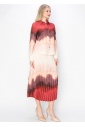 Sunset Ombre Pleated Skirt