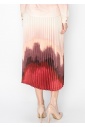 Sunset Ombre Pleated Skirt