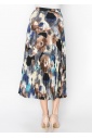 Watercolor Bloom Pleated Skirt