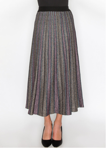 Starlight Striped Knit Skirt