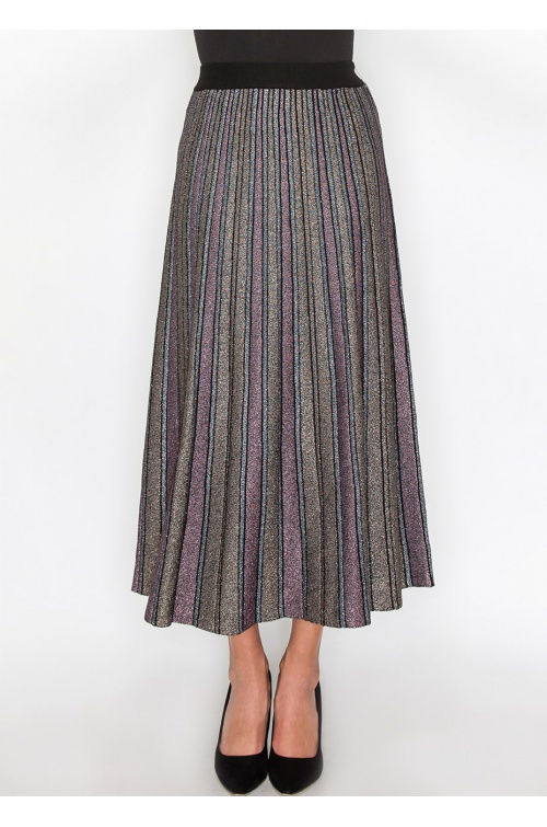 Starlight Striped Knit Skirt