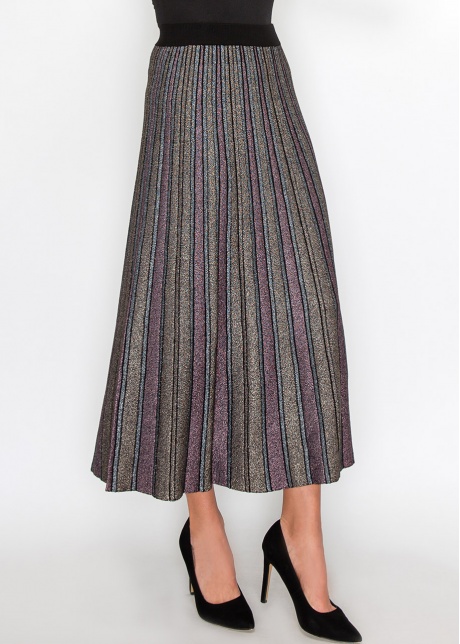 Starlight Striped Knit Skirt