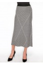 Graphic Black and White Knit Skirt