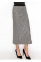 Graphic Black and White Knit Skirt