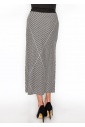 Graphic Black and White Knit Skirt