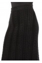 Textured Elegance Cable-Knit Skirt