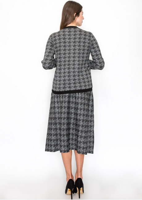 Timeless Houndstooth Knit Cardigan