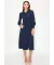 Black corduroy shirt dress with long sleeves