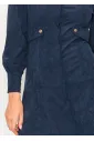 Navy corduroy shirt dress with button details
