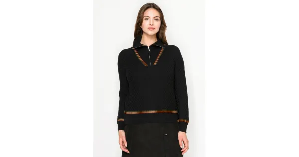 美品 un3d. WAIST TUCK HALF KNIT ブラック NW24FWDR33400-