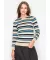 Colorful Striped Pullover Hoodie Knit