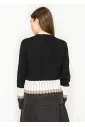 Colorblock Ribbed Hem Knit Sweater