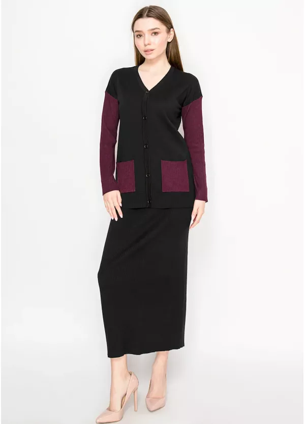 Urban Contrast Knitwear Set
