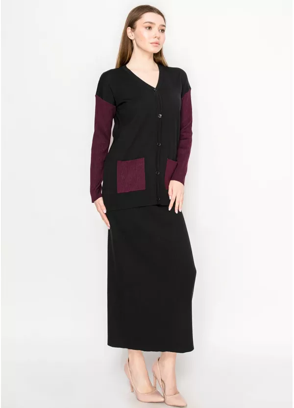 Urban Contrast Knitwear Set