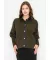 Black Cardigan with Denim Button Placket