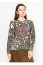 Floral Printed Knit Sweater – Multi